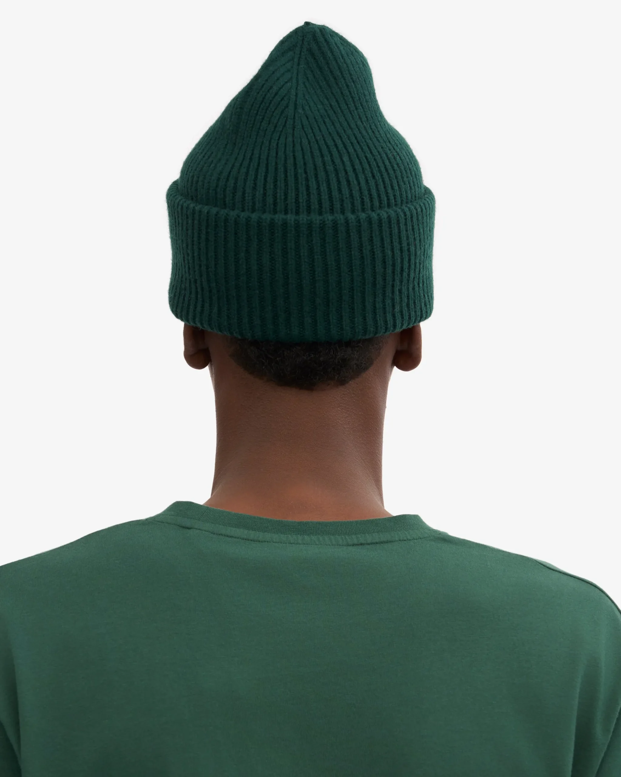 Merino Wool Hat - Emerald Green