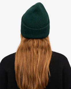 Merino Wool Hat - Emerald Green