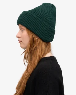 Merino Wool Hat - Emerald Green