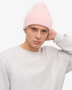 Merino Wool Hat - Faded Pink