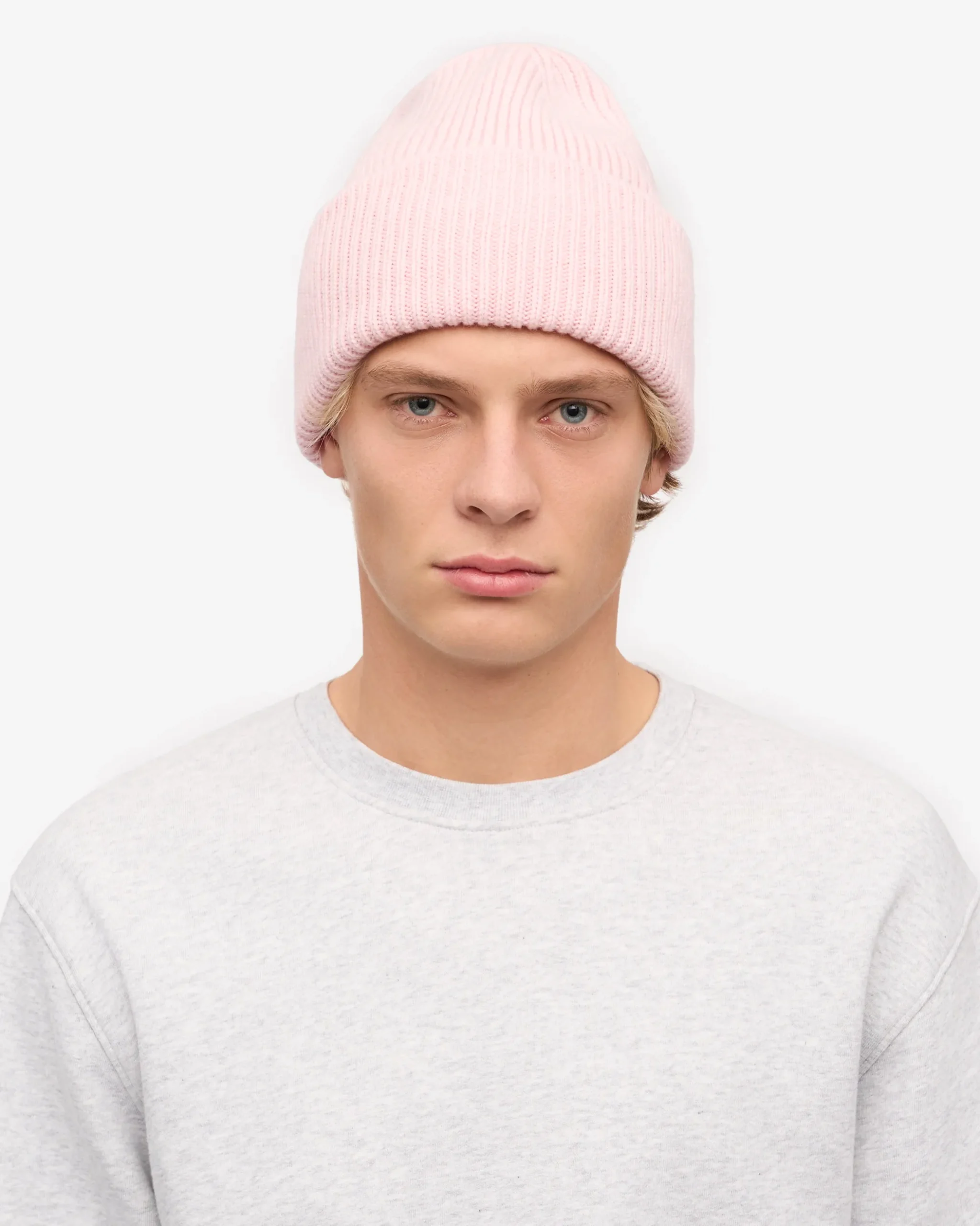 Merino Wool Hat - Faded Pink