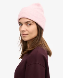 Merino Wool Hat - Faded Pink