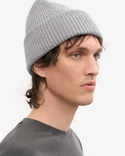 Merino Wool Hat - Heather Grey