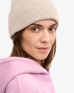 Merino Wool Hat - Ivory White