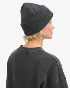 Merino Wool Hat - Lava Grey