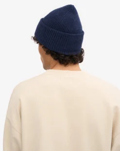 Merino Wool Hat - Marine Blue