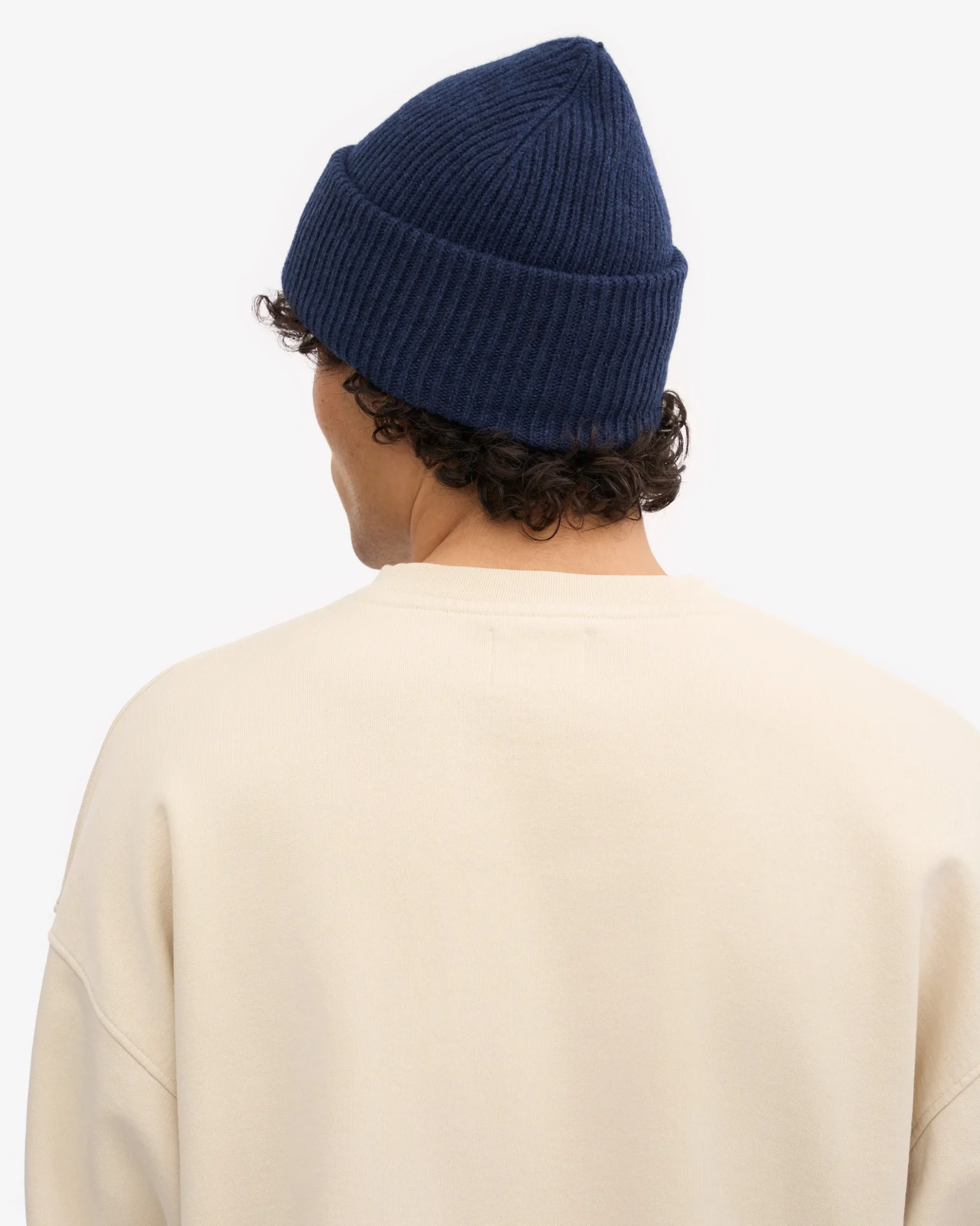 Merino Wool Hat - Marine Blue
