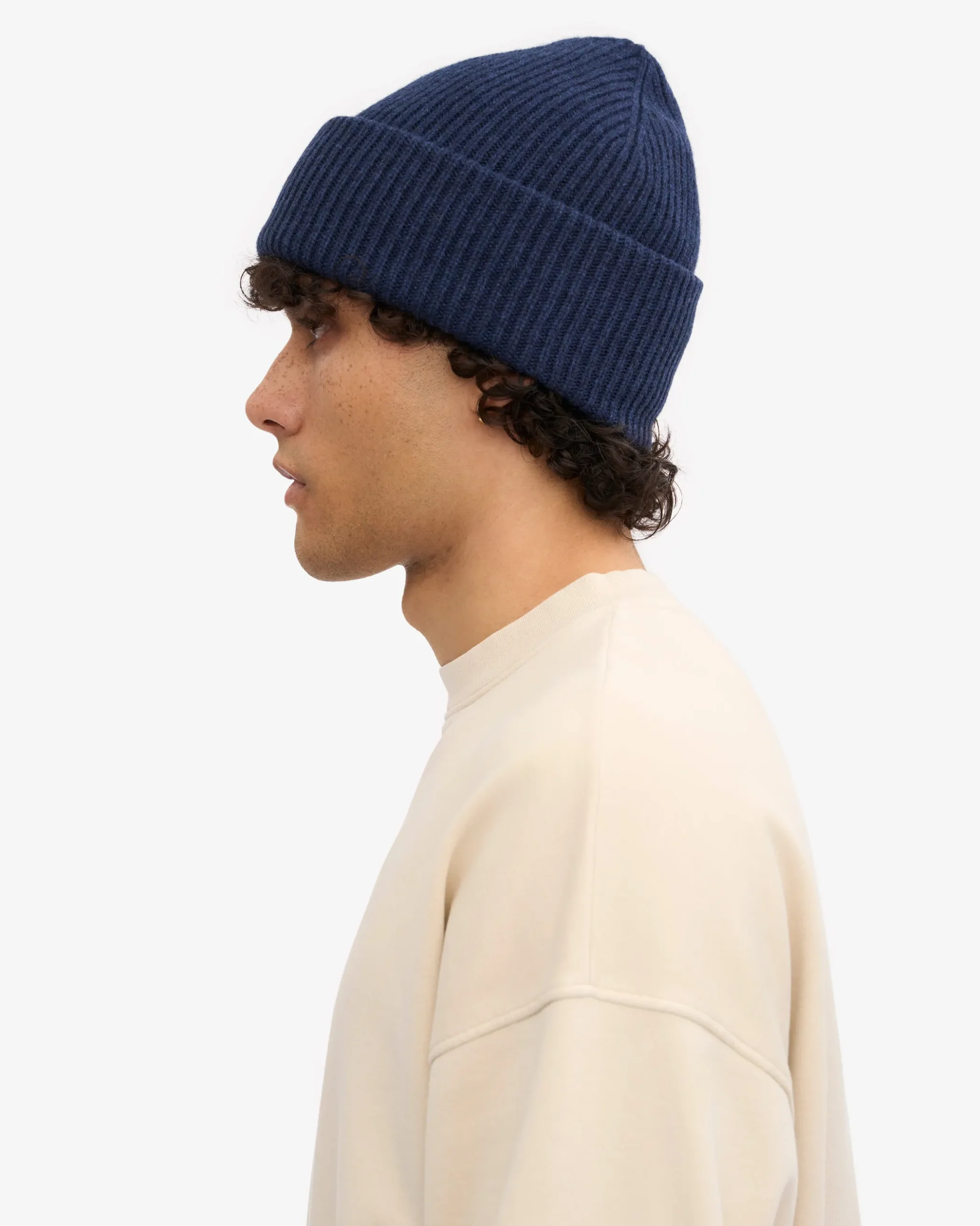 Merino Wool Hat - Marine Blue
