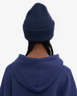 Merino Wool Hat - Marine Blue