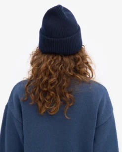 Merino Wool Hat - Navy Blue