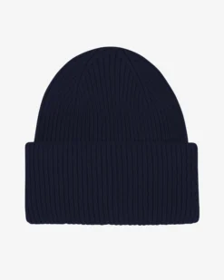 Merino Wool Hat - Navy Blue