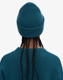 Merino Wool Hat - Ocean Green