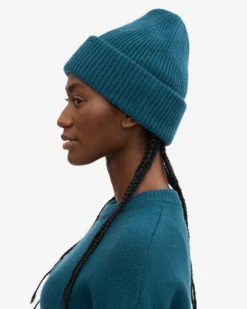 Merino Wool Hat - Ocean Green