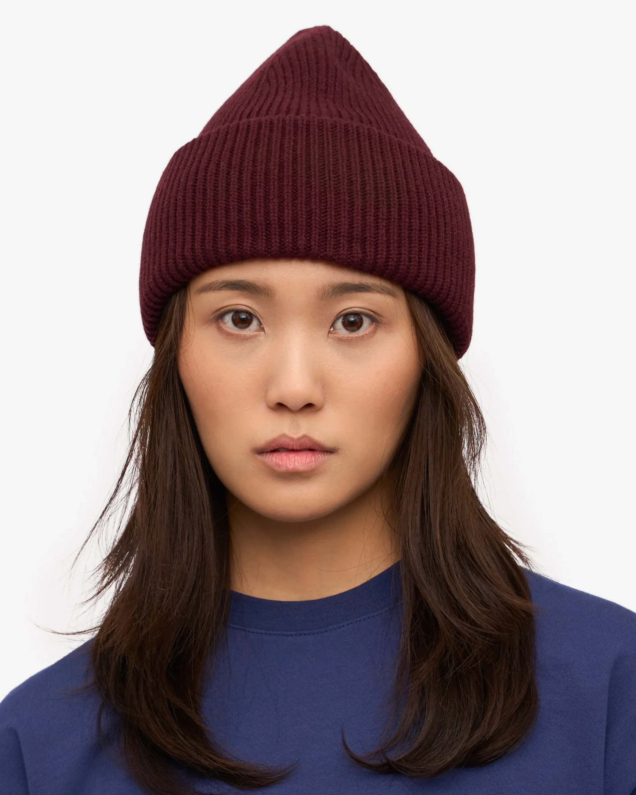 Merino Wool Hat - Oxblood Red