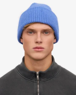 Merino Wool Hat - Pacific Blue