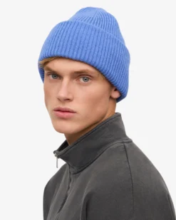 Merino Wool Hat - Pacific Blue
