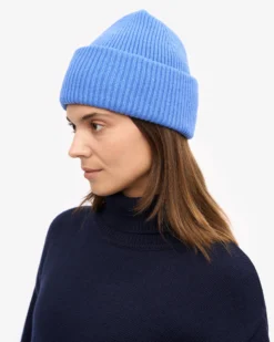 Merino Wool Hat - Pacific Blue