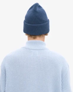 Merino Wool Hat - Petrol Blue