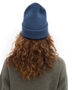 Merino Wool Hat - Petrol Blue