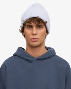 Merino Wool Hat - Polar Blue