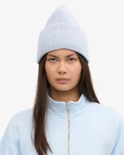 Merino Wool Hat - Polar Blue