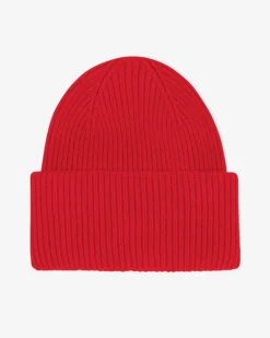 Merino Wool Hat - Scarlet Red