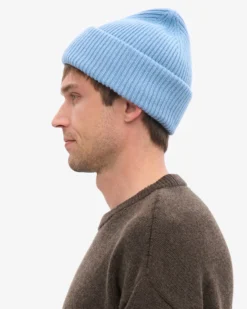 Merino Wool Hat - Seaside Blue