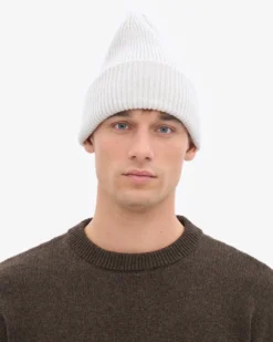 Merino Wool Hat - Snow Melange