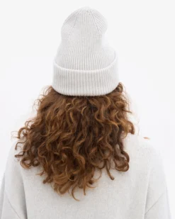 Merino Wool Hat - Snow Melange