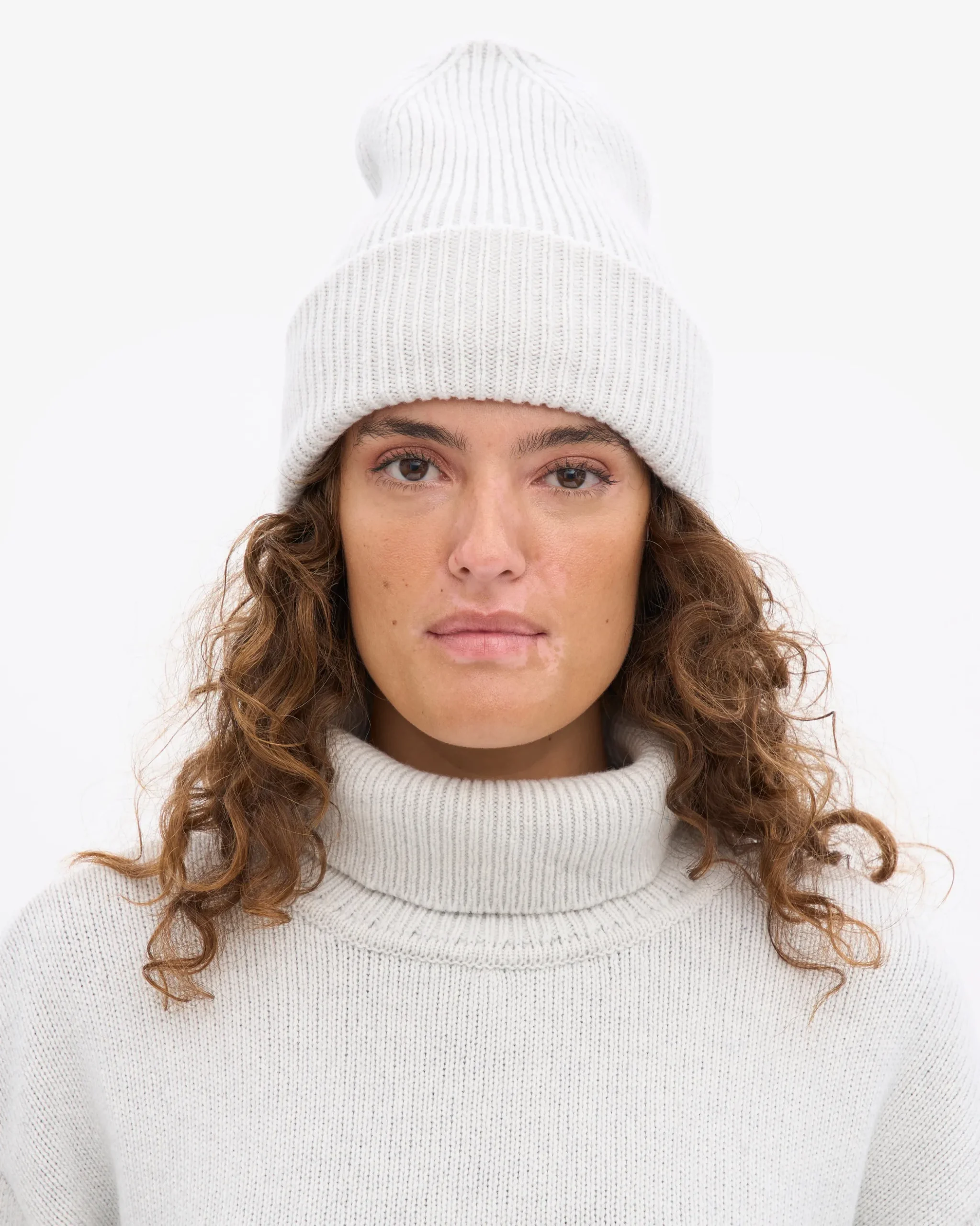 Merino Wool Hat - Snow Melange