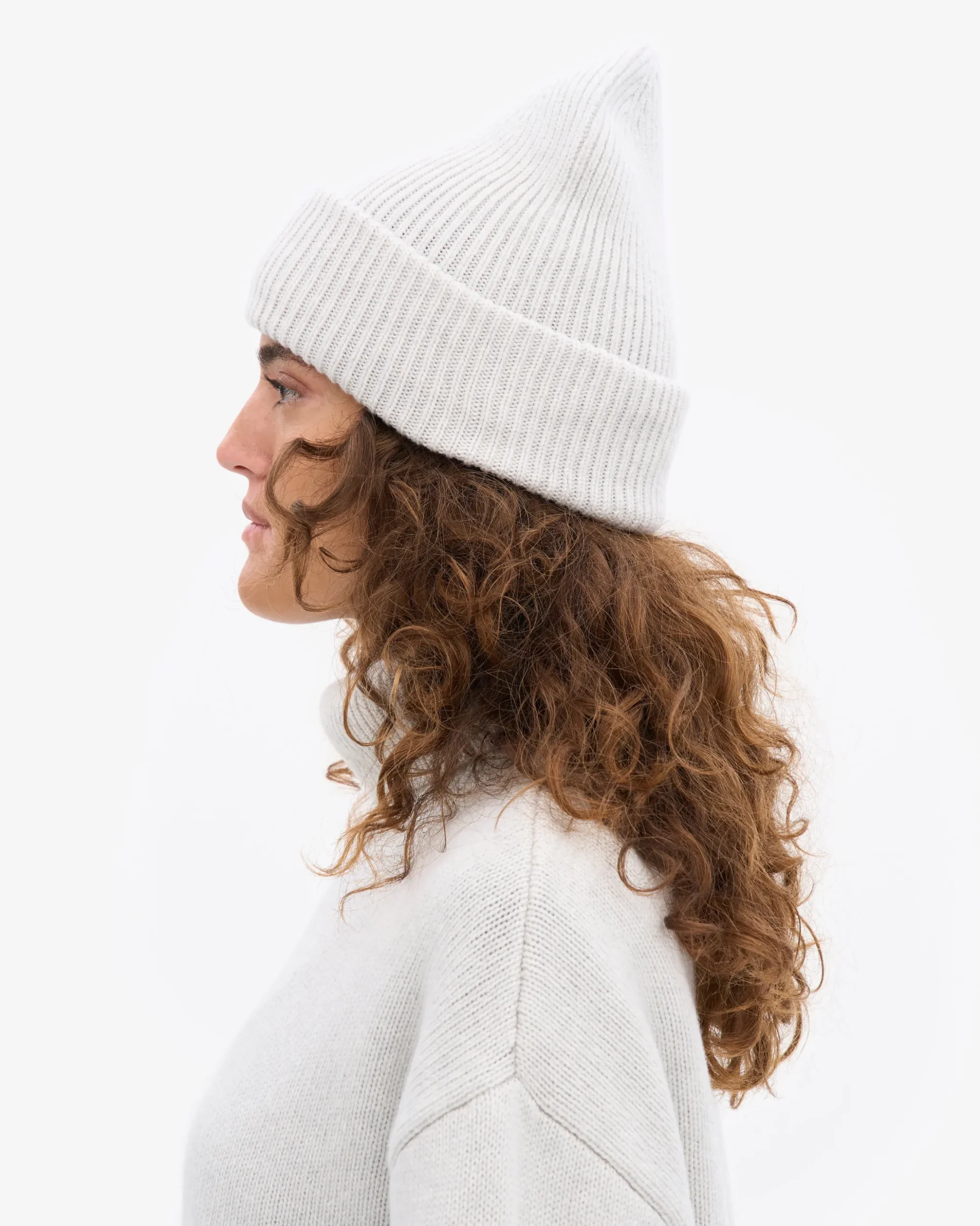 Merino Wool Hat - Snow Melange