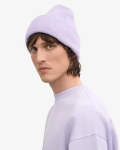 Merino Wool Hat - Soft Lavender