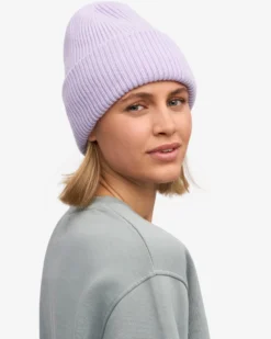 Merino Wool Hat - Soft Lavender
