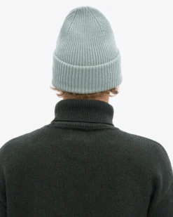 Merino Wool Hat - Steel Blue