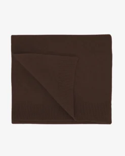 Merino Wool Scarf - Coffee Brown