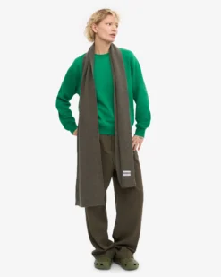 Merino Wool Scarf - Dusty Olive