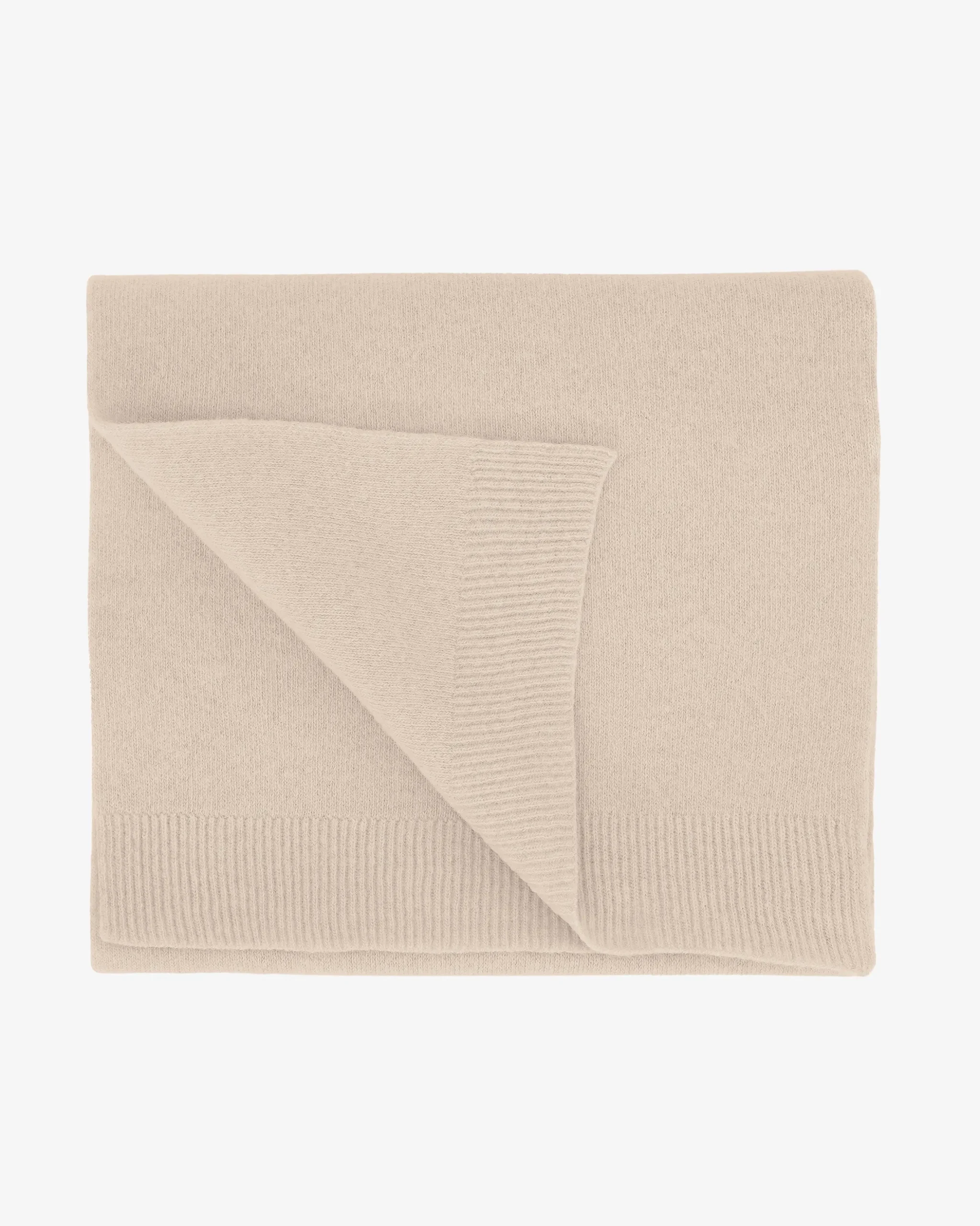 Merino Wool Scarf - Ivory White