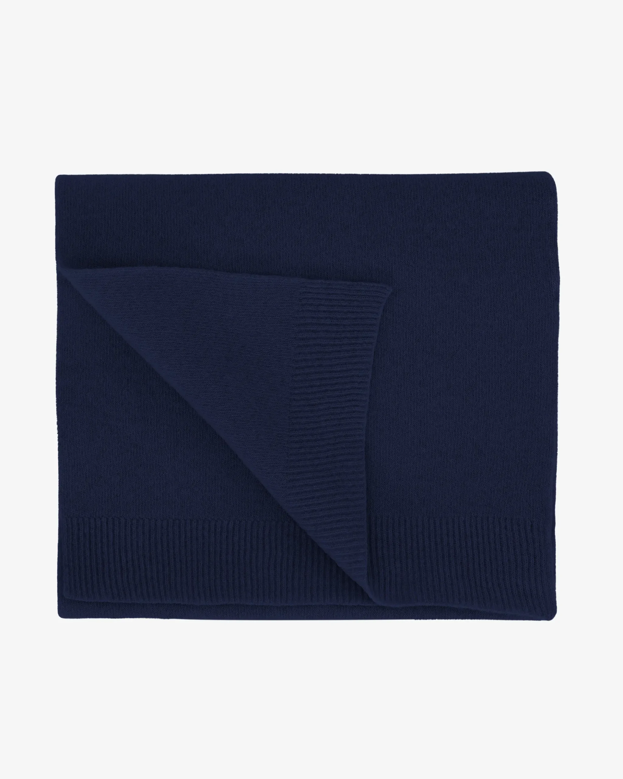 Merino Wool Scarf - Marine Blue