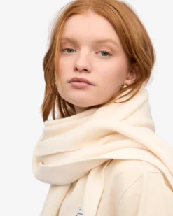 Merino Wool Scarf - Optical White