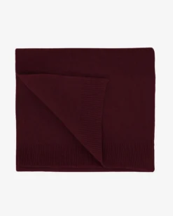 Merino Wool Scarf - Oxblood Red