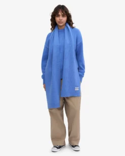 Merino Wool Scarf - Pacific Blue
