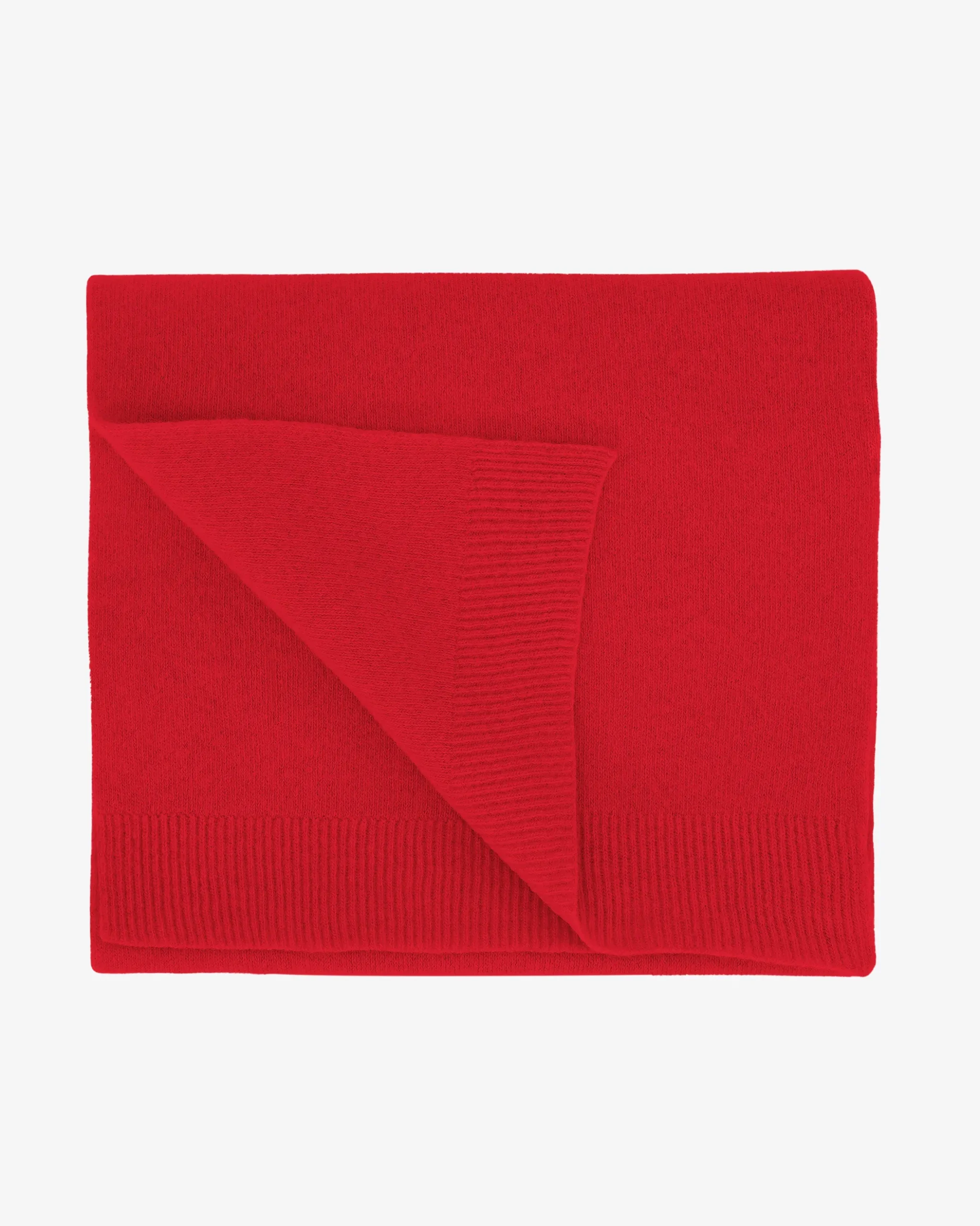 Merino Wool Scarf - Scarlet Red