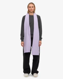 Merino Wool Scarf - Soft Lavender
