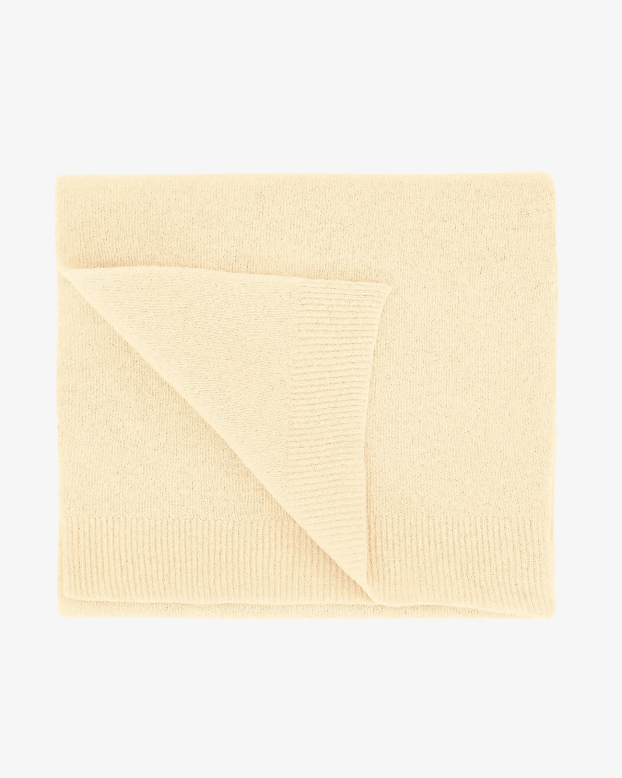 Merino Wool Scarf - Soft Yellow