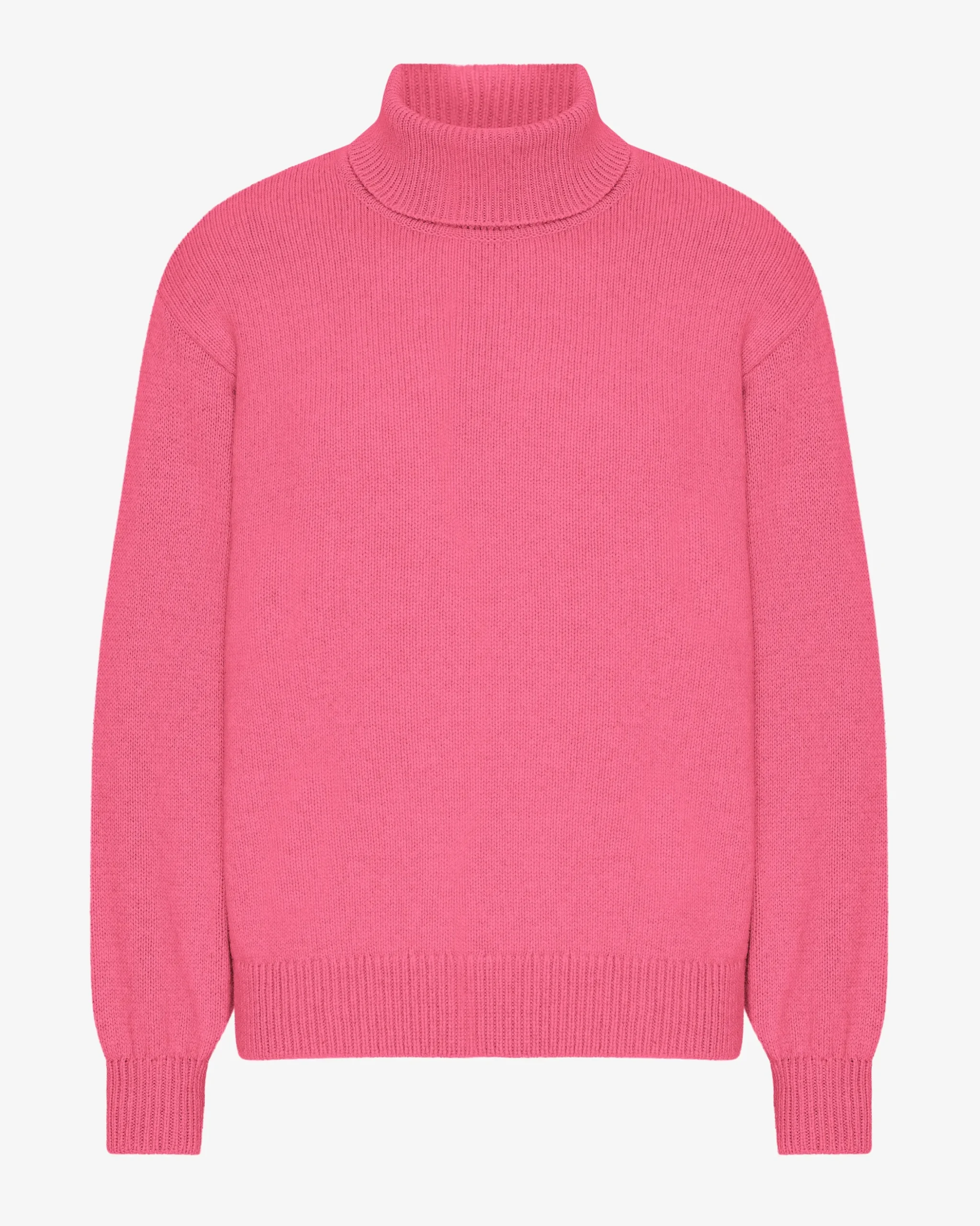 Merino Wool Turtleneck - Bubblegum Pink