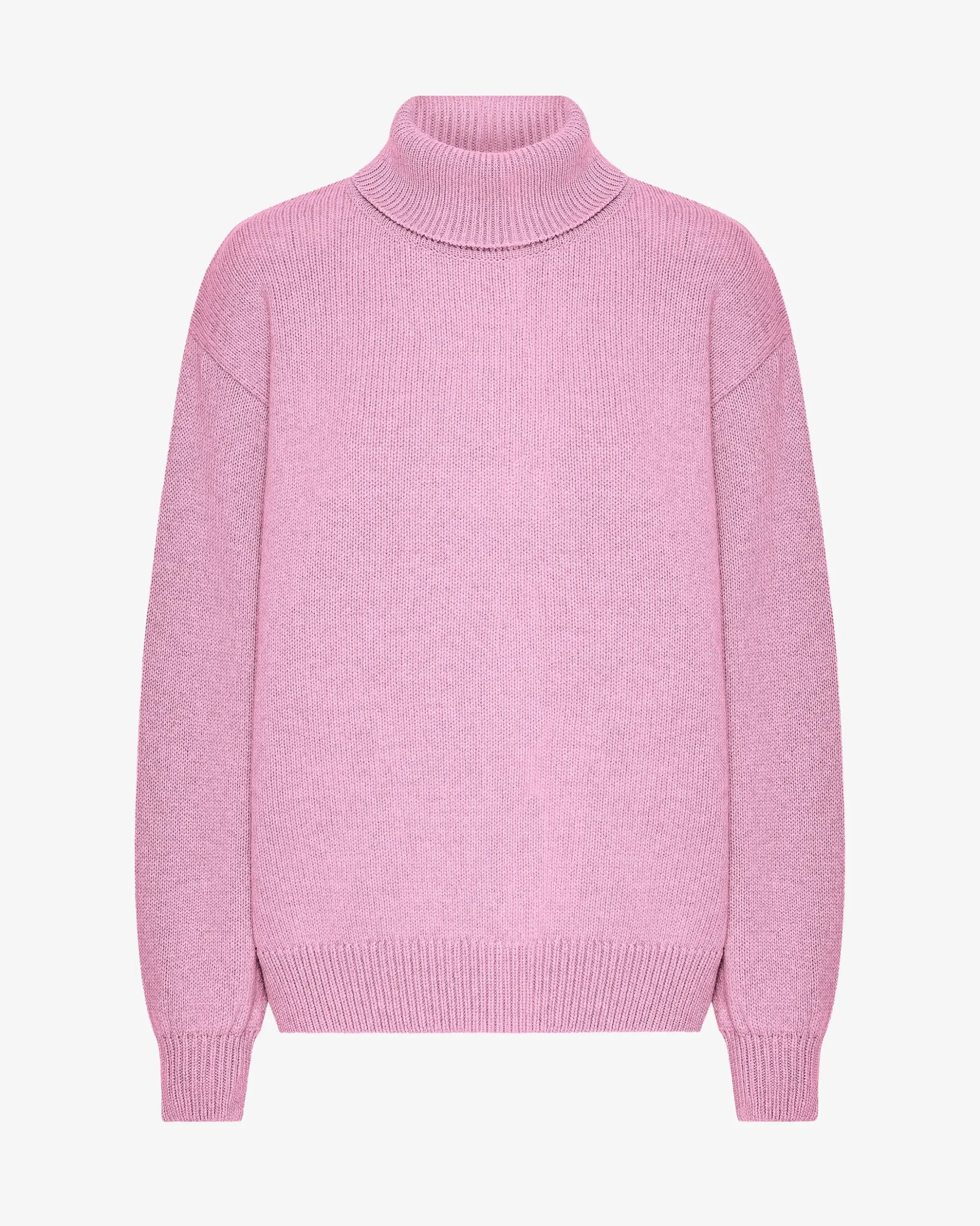 Merino Wool Turtleneck - Cherry Blossom