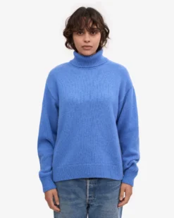Merino Wool Turtleneck - Emerald Green