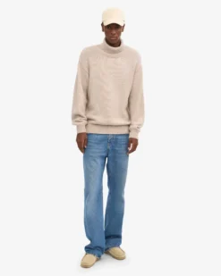 Merino Wool Turtleneck - Ivory White
