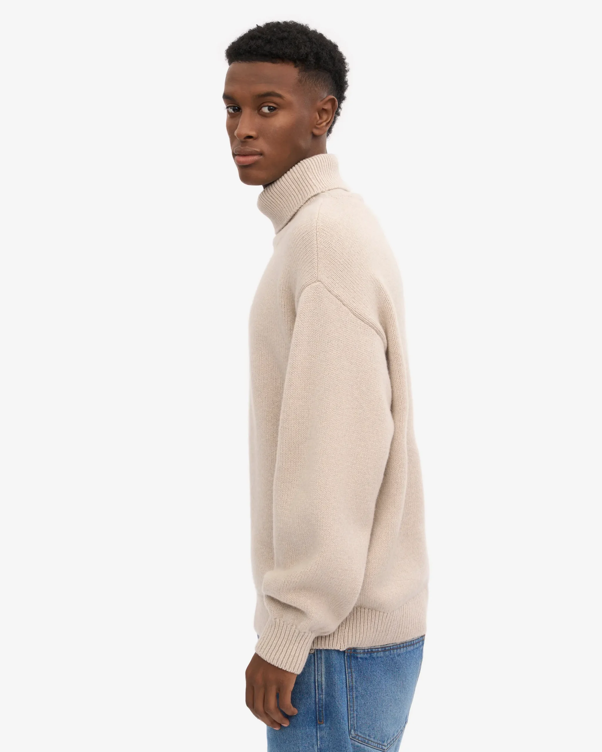 Merino Wool Turtleneck - Ivory White