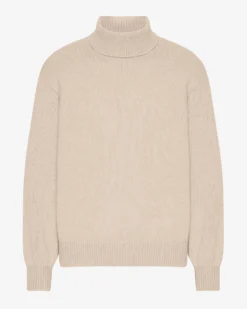 Merino Wool Turtleneck - Ivory White